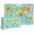 Dodo Puzzle World Map 100 piece puzzle for kids ages 5 and up, featuring a colorful world map design