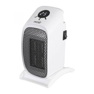Somogyi FKH 400 portable mini ceramic heater angled view - Electric fireplace, Dehumidifier, Space Heater, Electric Heating Panel and Wood-burning fireplace