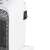 Close-up of Home ceramic heater, white, with digital display and timer, 400W