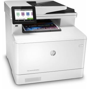 Angled view of HP Color LaserJet Pro M479fnw color laser printer - HP