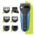 Braun Series 3 Shave & Style 310BT Elektrorasierer mit 5 Trimmkämmen, blau und schwarz