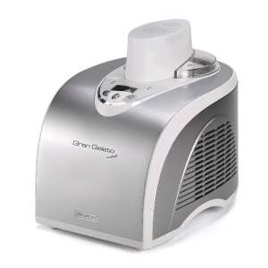 Ariete Gran Gelato 693 ice cream maker, silver and white, front view - Ariete