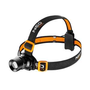Lampá frontalá Neo Tools 99-201, negru în portocaliu, bandá reglabilá pe cap, 250 lumeni, LED Cree XPE - NEO Tools