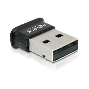 Adaptor DeLock DL61889 USB 2.0 Bluetooth V4.0 dual, negru, vedere din față - Adaptoare Bluetooth