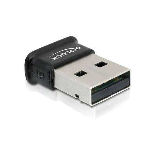 DeLock DL61889 USB 2.0 Bluetooth V4.0 Dual-Adapter, schwarz, Vorderansicht