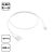 Apple Lightning na USB kabel 0.5m - Puni pogled s naznakom duljine