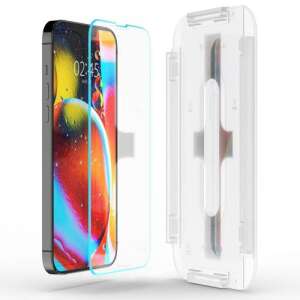 Spigen Glas.tR EZ Fit протектор за екран на iPhone 13/13 Pro с рамка за инсталиране - Spigen Фолио за защита на дисплея