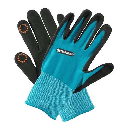 Gardena 11512-20 gardening gloves for planting, size L, blue and black