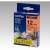 Brother P-touch TZe-B31 label tape cassette, 12mm, black on fluorescent orange, laminated