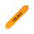 Brother P-touch TZe-B31 label tape, 12mm, black on fluorescent orange, laminated