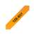 Brother P-touch TZe-B31 label tape, 12mm, black on fluorescent orange, laminated