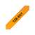 Brother P-touch TZe-B31 label tape, 12mm, black on fluorescent orange, laminated