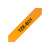 Brother P-touch TZe-B31 label tape, 12mm, black on fluorescent orange, laminated