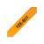 Brother P-touch TZe-B31 label tape, 12mm, black on fluorescent orange, laminated