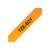 Brother P-touch TZe-B31 label tape, 12mm, black on fluorescent orange, laminated