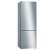 Bosch KGE49AICA Serie 6 alulfagyasztós hűtőszekrény, 419l, LowFrost, 201cm, C energiaosztály, Inox 61754783}