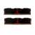 GoodRAM IRDM X 16GB 3200MHz DDR4 RAM, two sticks, black with red accents