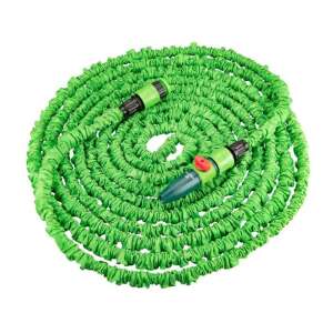Furtun de grădină extensibil Verto 15G890, 7,5-22,5 m, verde - Irigare