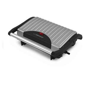 Esperanza EKG005 Pizzaiola contact grill, silver and black, non-stick plates, easy to clean - Tabletop Grill and Waffle Maker