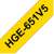 Brother P-touch HGe-651V5 24mm Yellow Label Tape, Black Text