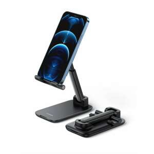 UGREEN LP373 phone and tablet stand, black, adjustable height and angle, foldable, for 4-7.2 inch devices - Electronic