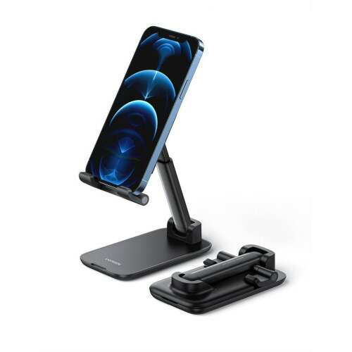 UGREEN LP373 phone and tablet stand, black, adjustable height and angle, foldable, for 4-7.2 inch devices