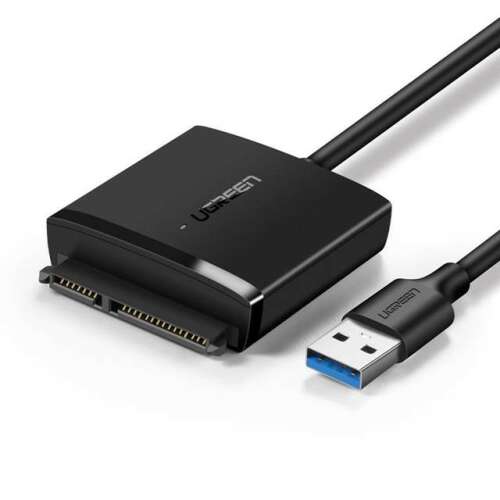 Ugreen adapter converter HDD SSD 2,5 &amp;#039;&amp;#039; / 3,5 &amp;#039;&amp;#039; SATA III 3,0 - USB 3.2 Gen 1 (SuperSpeed ??USB 5 Gbps) black (60561 CM257)