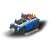Carrera GO!!! Mancs őrjárat Chase slot car, kék rendőrautó villogó lámpákkal
