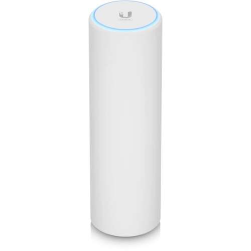 Punct de acces Wi-Fi 6 Ubiquiti U6 Mesh, alb, vedere din față