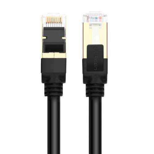 Sieťový kábel UGREEN Cat 7 STP, čierny, 2 metre, konektory RJ45