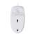 Mouse optic Logitech M100 cu fir, alb, vedere din partea de jos