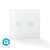 Nedis SmartLife Wi-Fi Smart Dual Wall Switch, white, 2 buttons