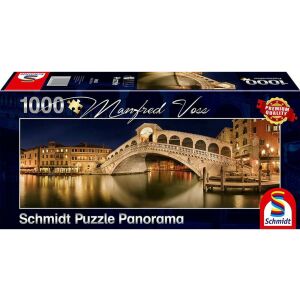 Schmidt Puzzle Panoráma Rialto híd Velence 1000 darabos doboz - Schmidt