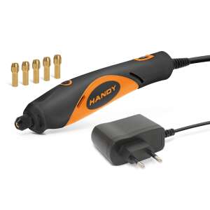 Handy 10362 Midi drill, electric rotary tool, with power adapter and 6 collet chucks - Sander
