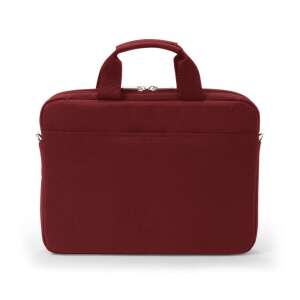 Dicota Slim Case BASE rote Laptoptasche, Rückansicht - DICOTA