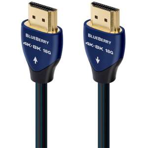 AudioQuest Blueberry 4K-8K 18G HDMI kábel, 3 méter, kék és fekete - Audioquest