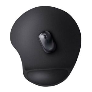 Trust Bigfoot XL black mouse pad with gel wrist rest and mouse - Electronic