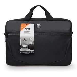 PORT Designs Liberty III 17,3 Zoll schwarze Laptoptasche, gepolstertes Laptopfach, Trolley-Gurt, abnehmbarer Schultergurt, Fronttasche für Dokumente - Port Designs