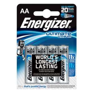 Energizer Ultimate Lithium AA batteries, 4 pack - Batteries & Accumulator