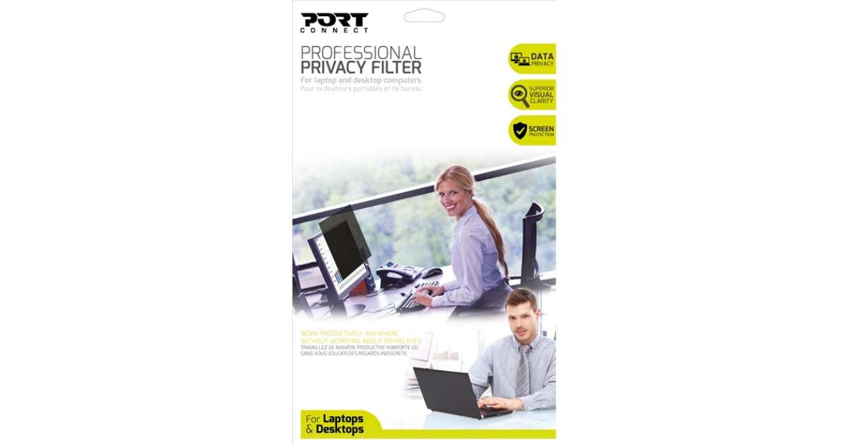 Port Designs Privacy Filter 2D 61 cm (24") Monitor Rahmenloser Sichtschutzfolie 61763343