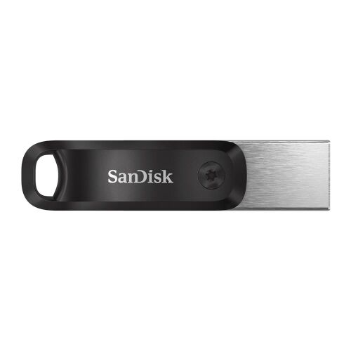 SanDisk iXpand 128GB Flash Drive für iPhone und USB, Schwarz/Silber