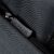 Close-up of RivaCase zipper pull on black laptop bag