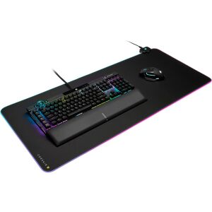 Corsair MM700 RGB Extended Mousepad mit vollständigem Gaming-Setup - Mousepads
