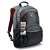PORT Houston 15,6 Zoll schwarzer und roter Laptop-Rucksack mit Etikett