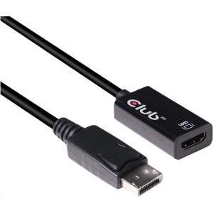 Adapter CLUB3D DisplayPort 1.4 do HDMI 2.0b, CAC-1080, czarny kabel, czarny adapter - Konwerter DisplayPort