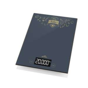 Eta Farmer konyhai mérleg, digitális, 20kg kapacitás, edzett üveg, kék - Konyhai mérleg