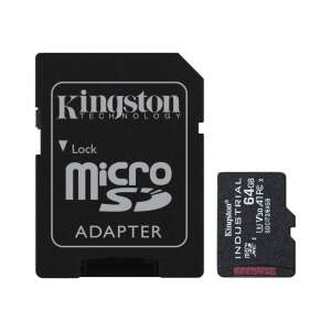 Kingston 64GB microSDHC Industrielle Temperatur U3 V30 A1 Speicherkarte mit SD-Adapter - Kingston Speicherkarten