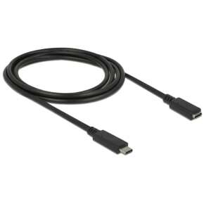 Delock Cablu de extensie USB SuperSpeed USB (USB 3.1 Gen 1) USB Type-C, 2m negru (85542) 61768029 Cabluri de date