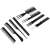 Set of 10 black professional hair combs, perfect for styling, cutting, and detangling hair