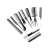 Set of 10 black professional hair combs, perfect for styling, cutting, and detangling hair